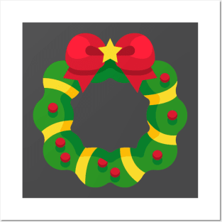 Christmas Wreath Posters and Art